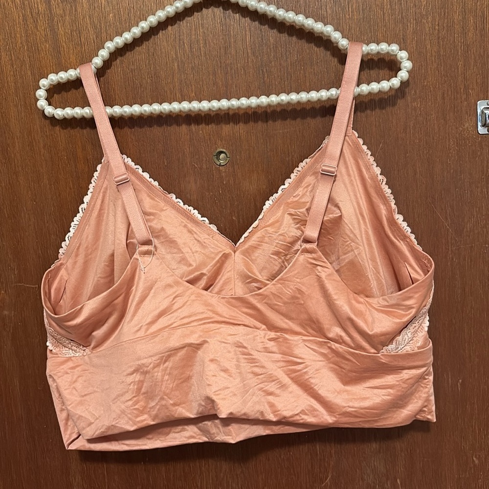 NWOT Aerie Sunnie Blossom Lace Padded Triangle Bralette - Picture 5 of 7